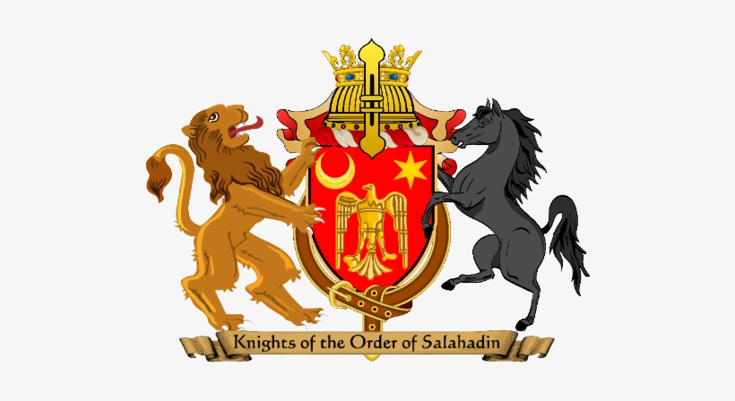 Official Heraldic Coat Of Arms Of The Knights Of The - Knights Of The Order Of Saladin, transparent png