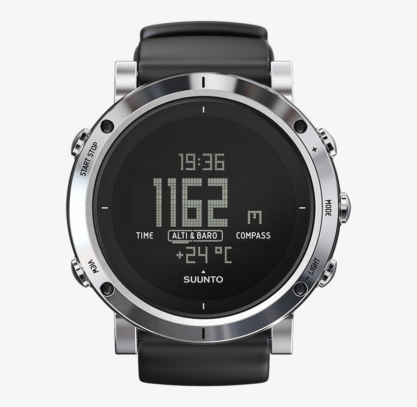 Suunto Core Brushed Steel Ss020339000 Sports Watch, transparent png