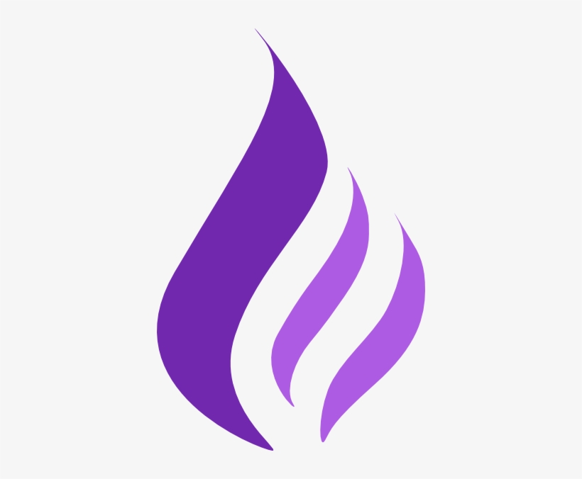 Purple Flame Logo, transparent png