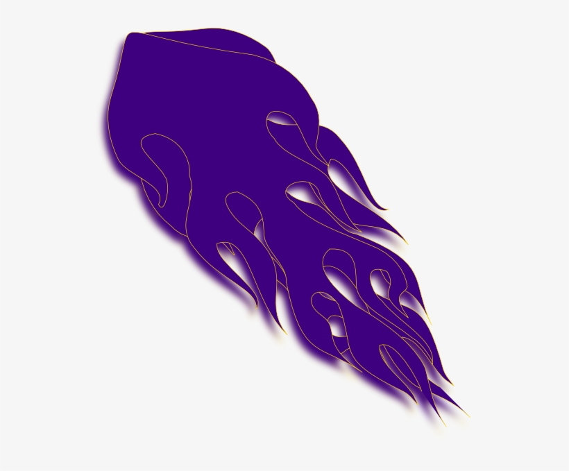 Cartoon Purple Fire, transparent png