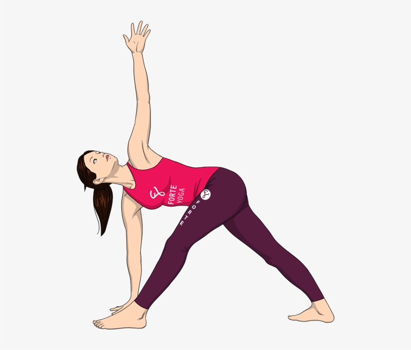 Forte Yoga Trikonasana, transparent png