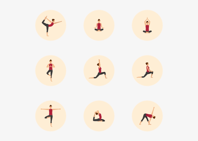 Yoga Poses - Pose Icon Png, transparent png