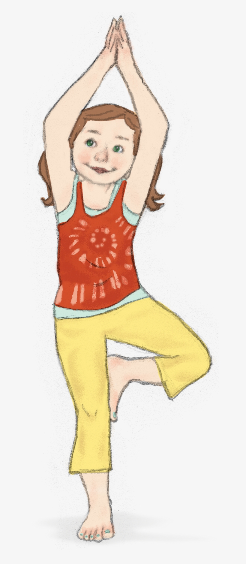 Tree Sophia-copy - Tree Pose Kids Yoga, transparent png