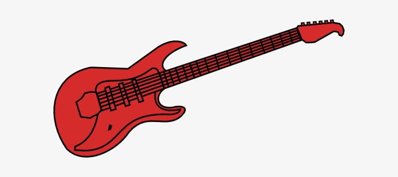 This Free Clipart Png Design Of Red Guitar Clipart, transparent png