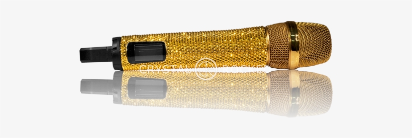 Customised With Swarovski Elements By Crystal Rocked - Real Microphones, transparent png