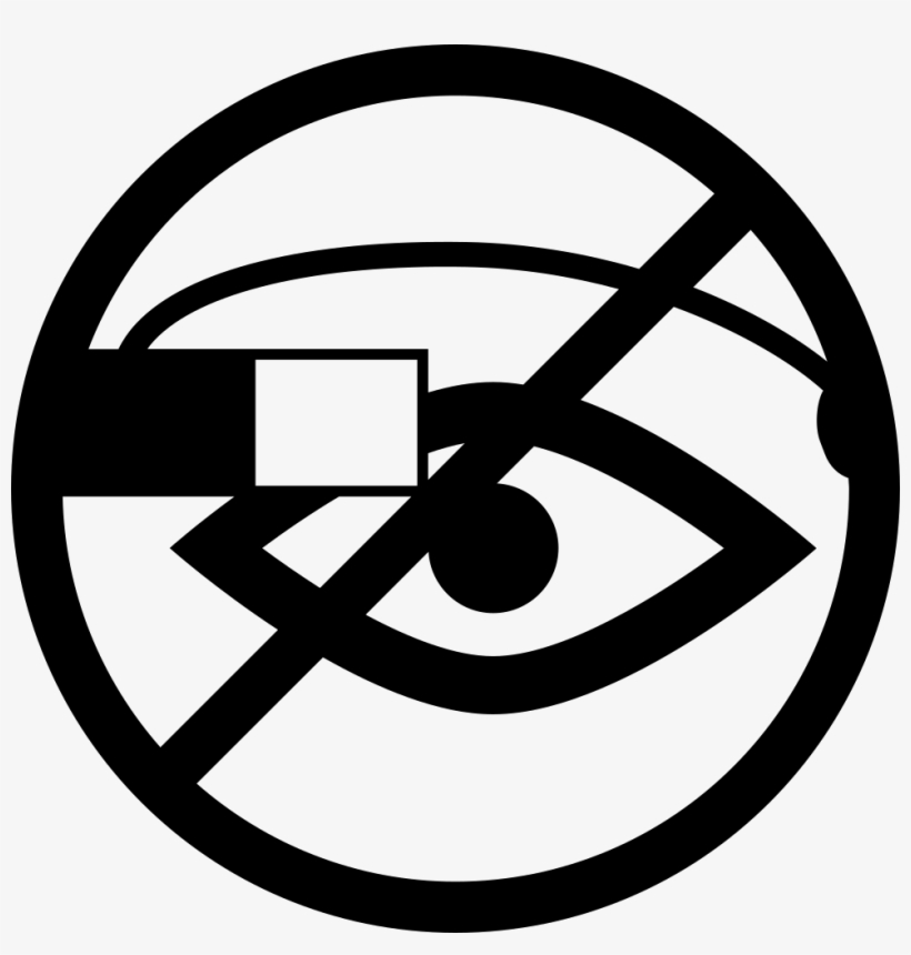 Google Glasses Not Allowed Symbol - Icon, transparent png