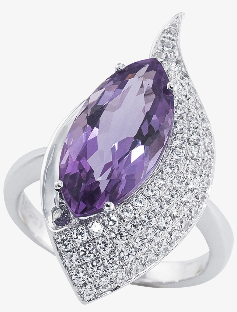 Violet Flame Ring - Amethyst, transparent png