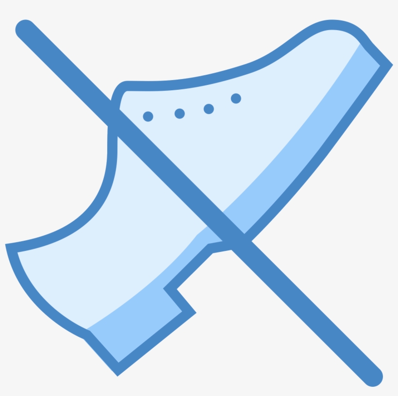 No Shoes Icon - Icon, transparent png