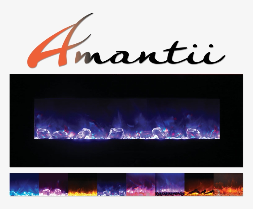 Amantii Vista Bi 50 7 Electric Fireplace - Amantii Wm-fm Series 48-in Built-in Or Wall Mount Electric, transparent png