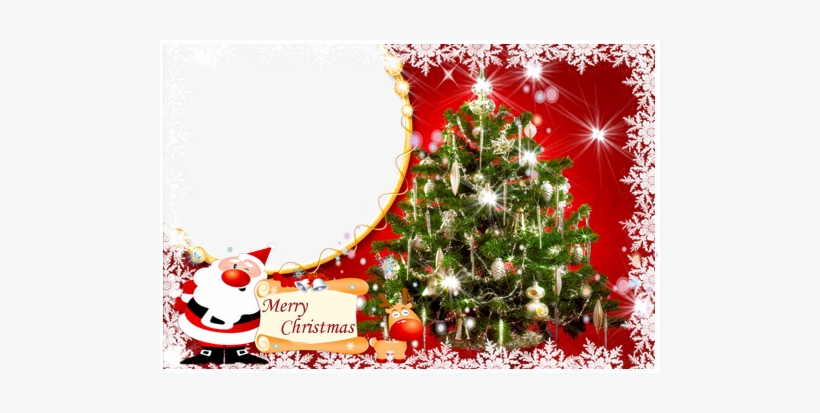 Las Luces De Navidad - Christmas Photo Frame Transparent, transparent png