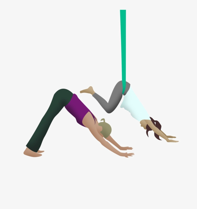 Aerial Yoga Pose Png Hd Quality - Anti-gravity Yoga, transparent png