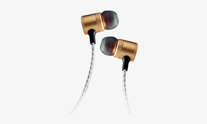 C-7 Classic Gold Earphones - Headphones, transparent png