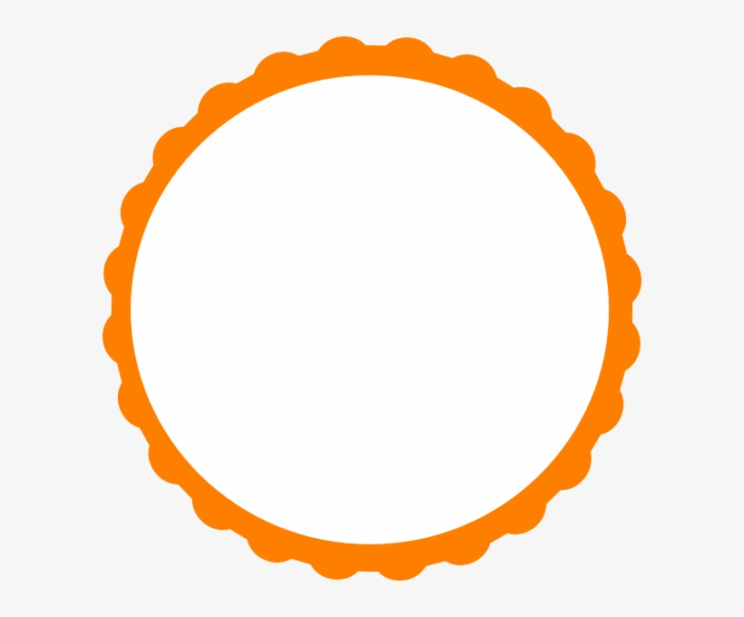 Circular Flame Boarder Clipart - Circle Frame Png Orange, transparent png
