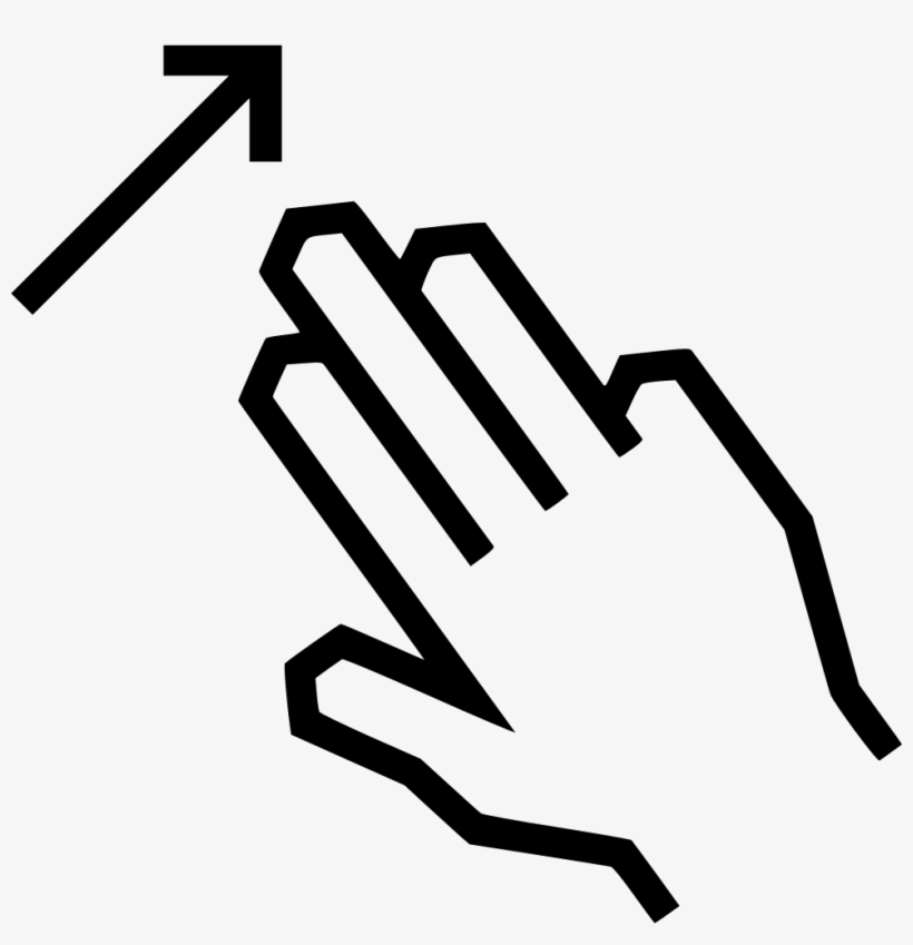 Swipe Up Arrow Comments - Icon, transparent png