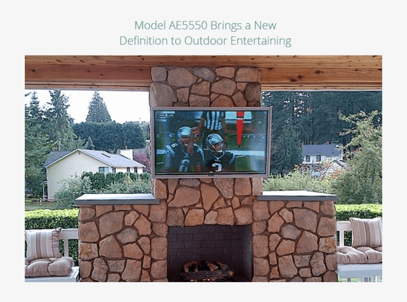 Apollo Outdoor Weatherproof Tv Enclosures For 60" Stone Wall