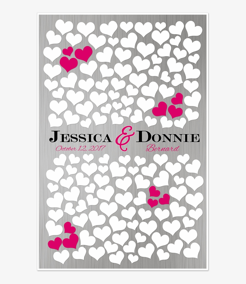 Wedding Guestbook Posters - Heart, transparent png