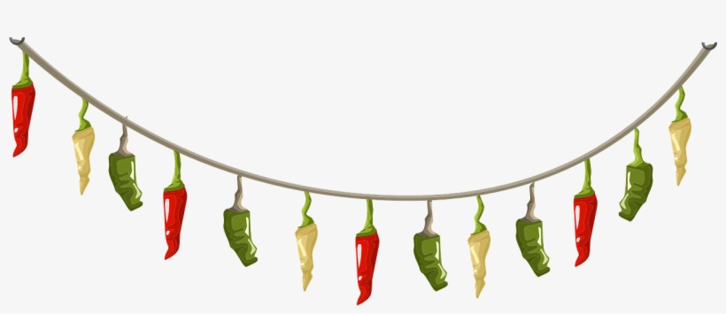Peppers Spices Hanging Chili Png Image - Transparent Chili Pepper Cartoon, transparent png
