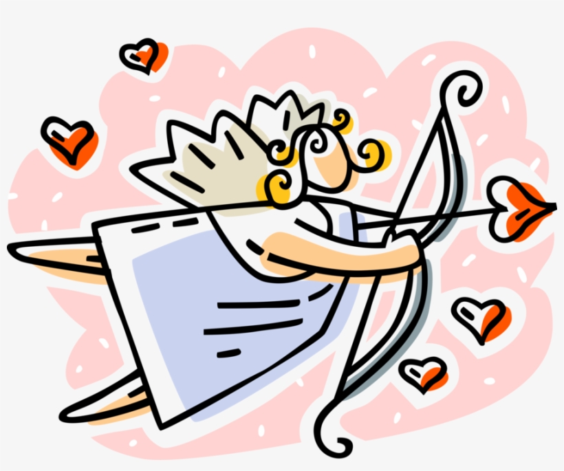 Vector Illustration Of Cupid God Of Desire And Erotic, transparent png