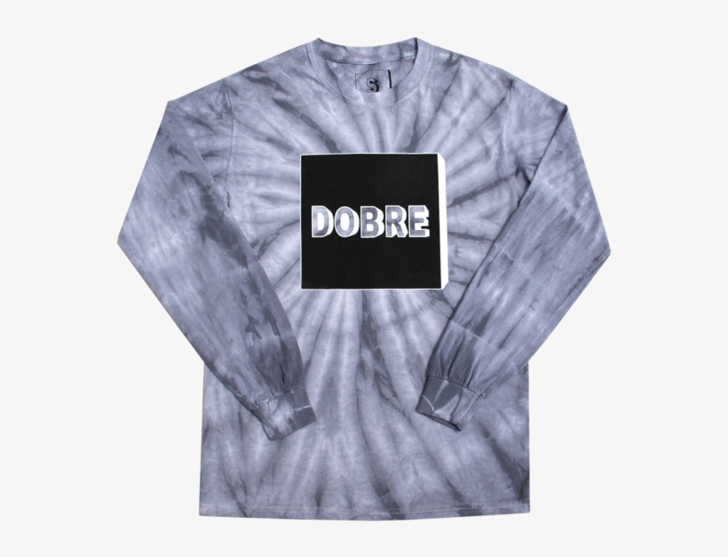 Unisex Box Logo Tie Dye Long Sleeve - Long-sleeved T-shirt, transparent png