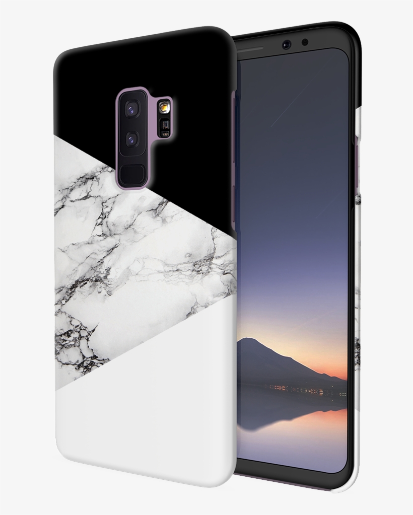 Black And White Marble Cover Case For Samsung S9 Plus - Iphone, transparent png