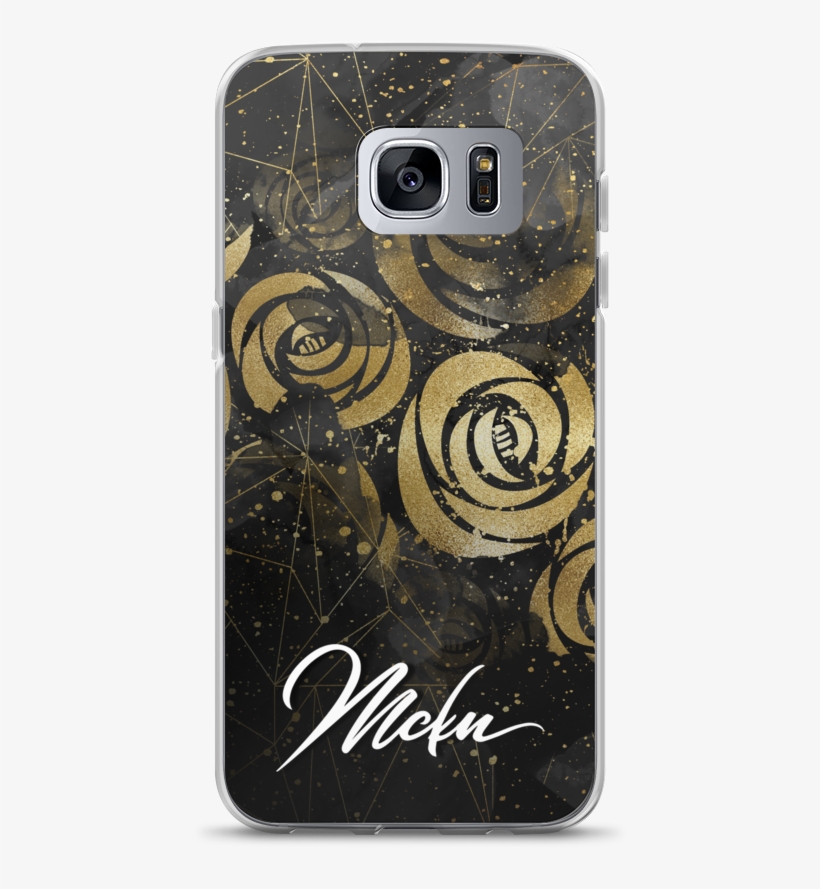 Case Samsung "black&gold" - Iphone, transparent png