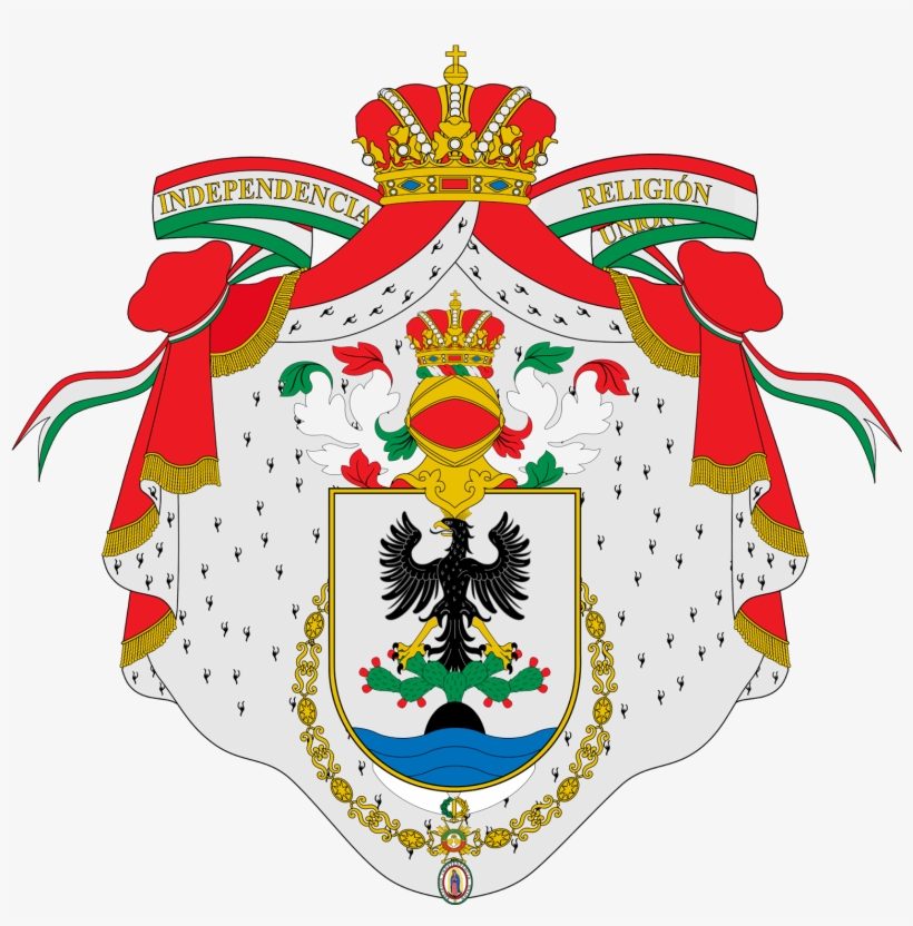 Escudo De Armas De Agustín De Iturbide Como S - Mexican Empire Coat Of Arms, transparent png