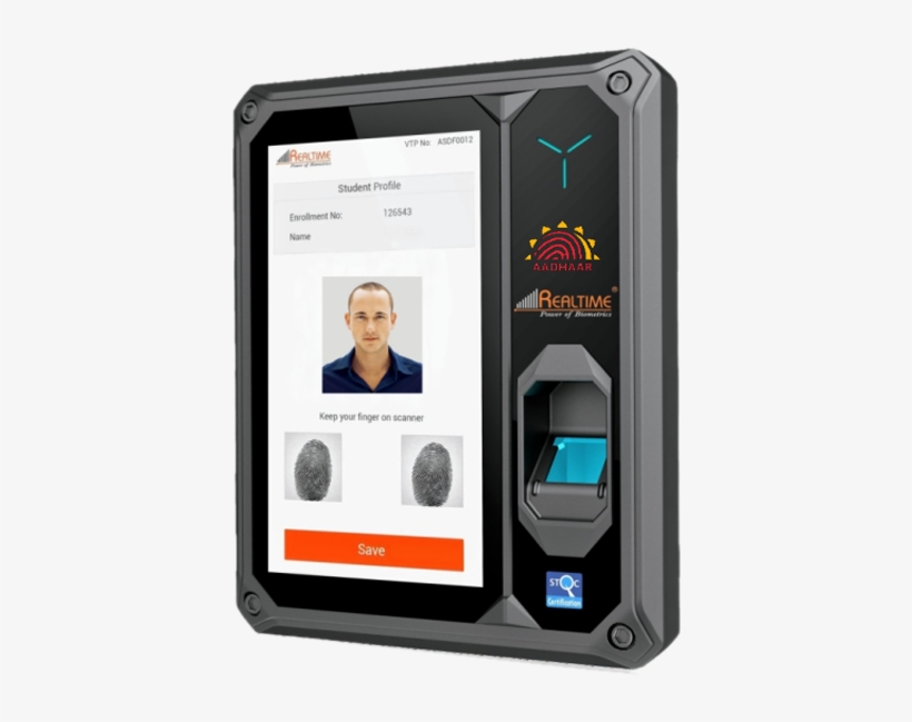 Realtime T502 W » Aadhaar Enable Biometric Attendance - Realtime Aadhaar Enabled Biometric, transparent png