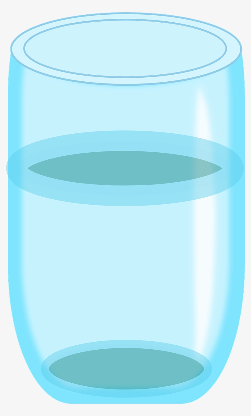 Glass Water Drink Bubble Png Image - Glass Of Water Illustration Transparent, transparent png