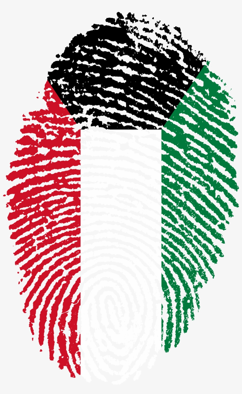 Kuwait Flag Fingerprint Country 655502 - Kuwait Flag Fingerprint, transparent png