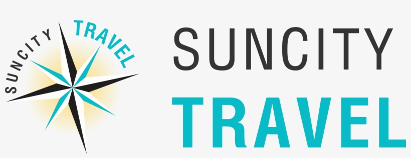 Suncity Travel Logo & Circle Text Cear Background, transparent png