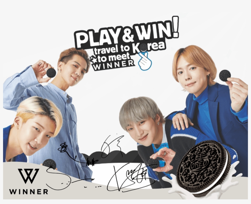 [pic] Raih Sambutan Positif, Iklan "oreo" Winner Akan - Winner Korean Oreo Contest, transparent png