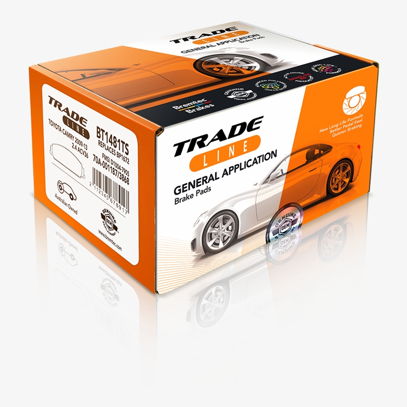 Trade-line® Brake Pads General Applications Manufactured, transparent png