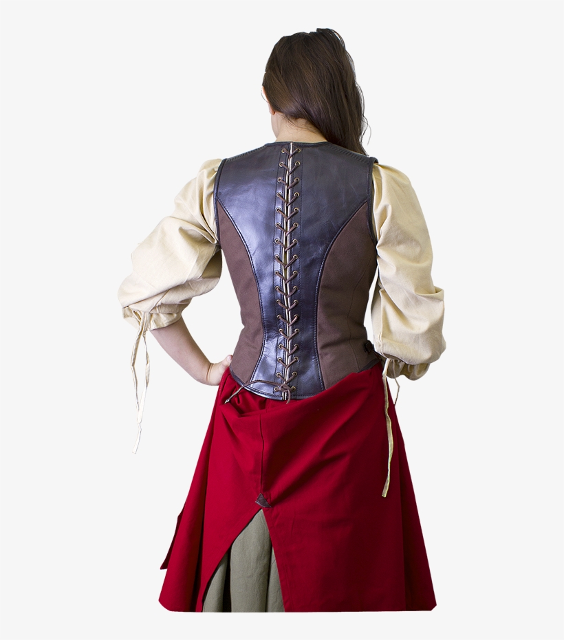Leather Rogue Corset - Korsett Leder Mittelalter, transparent png