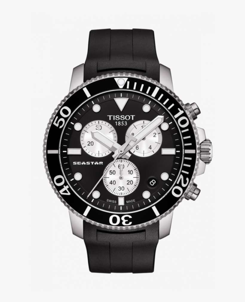 T120 - 417 - 17 - 051 - 00 - Tissot Seastar 1000 Chronograph, transparent png