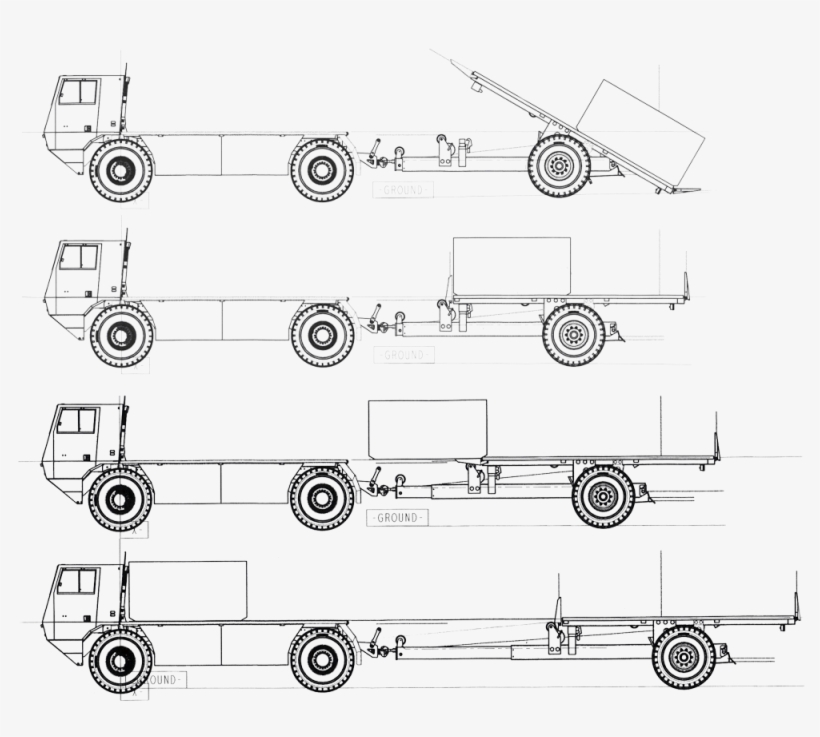Assists In Agility Of Tractor Unit - Technical Drawing, transparent png