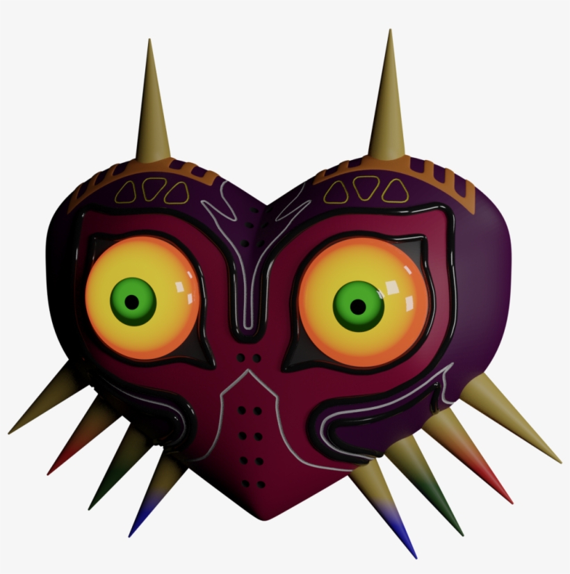 Friend Wanted A Majoras Mask Rendered, Said I Should - Illustration, transparent png