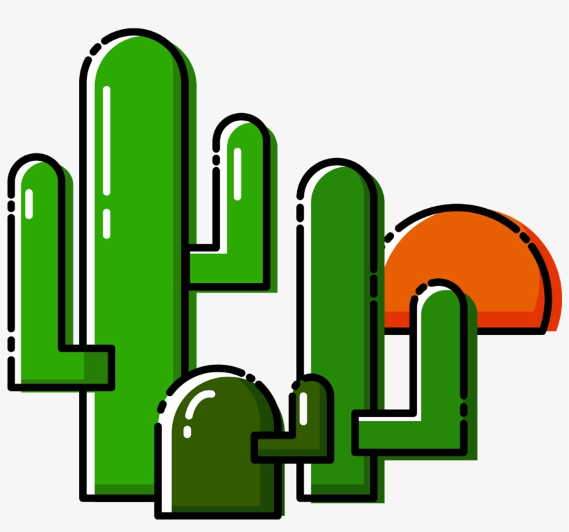 Plant Cartoon Cactus Vector Element Png And Image - Vector Graphics, transparent png