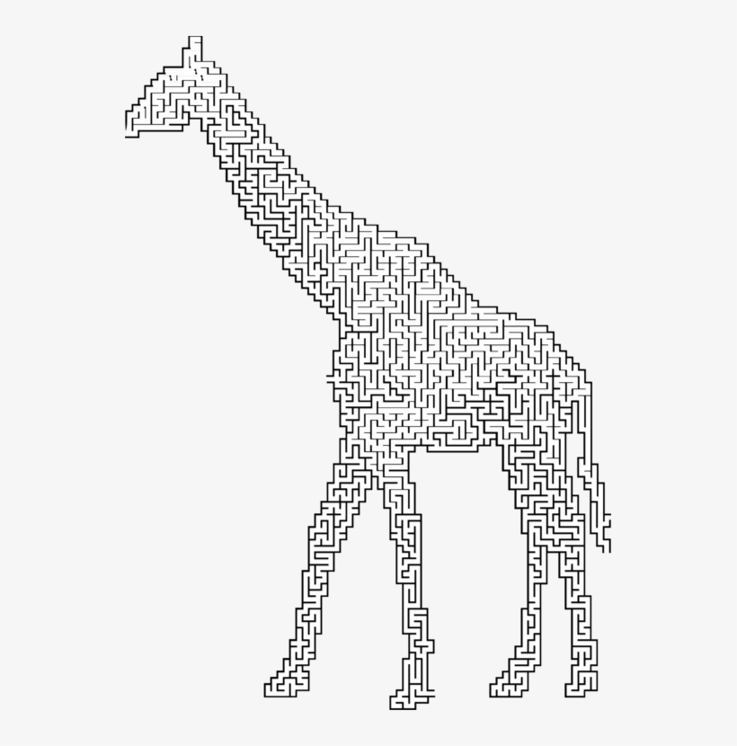Giraffe Silhouette Line Art Computer Icons - Giraffe, transparent png