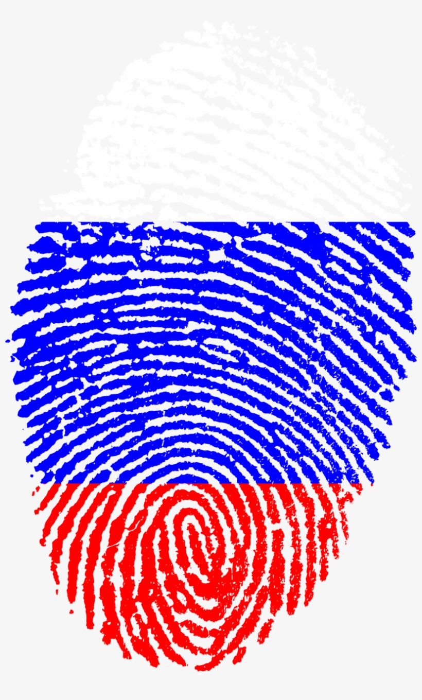 Russia Flag Fingerprint Country Png Image - Flag Fingerprints, transparent png