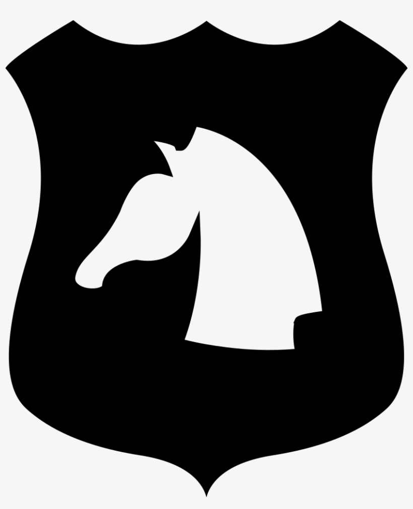 Horse Head On A Shield Svg Png Icon Free Download - Horse, transparent png