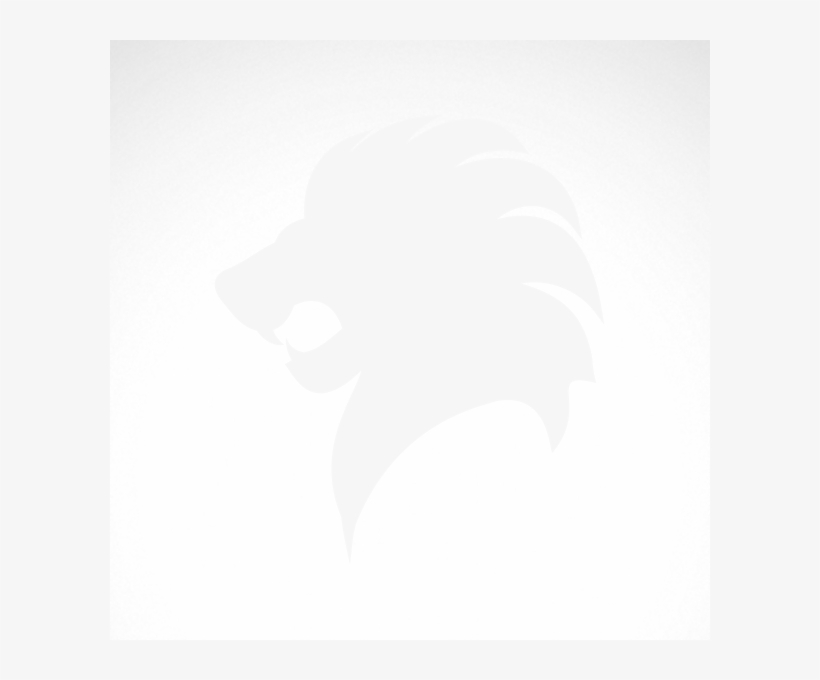 Lion Head Silhouette Png - Simple Lion Head Silhouette, transparent png