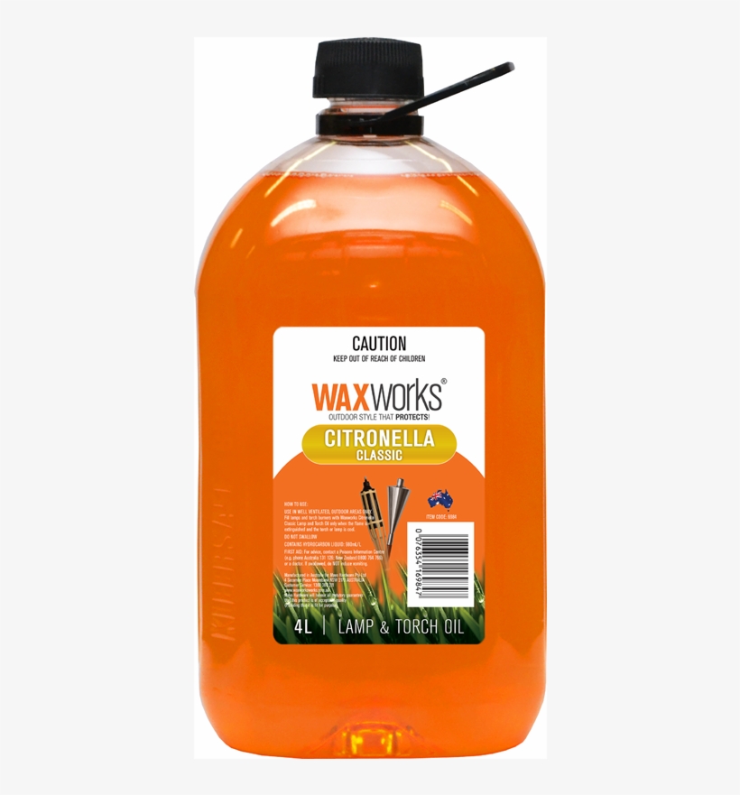 Waxworks 4l Citronella Oil - Plastic Bottle, transparent png