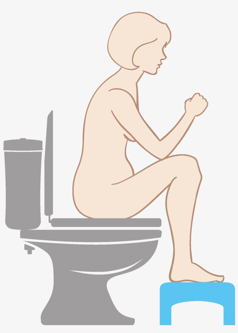 Correct Toilet Position For Pregnant Women With Constipation - Sitting, transparent png