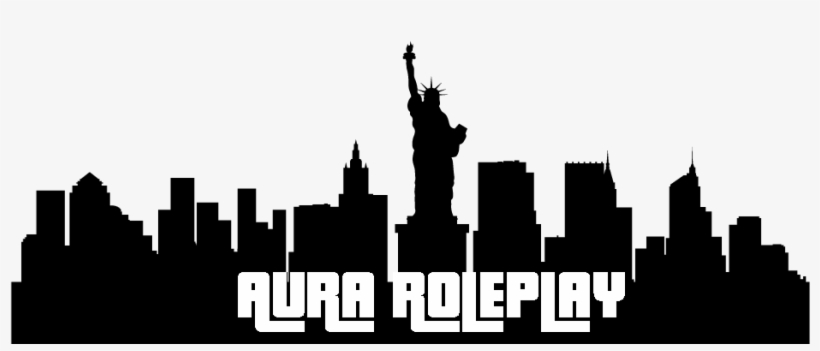 Auralogoforfivem 1000×560 - Silhouette New York Skyline Png, transparent png