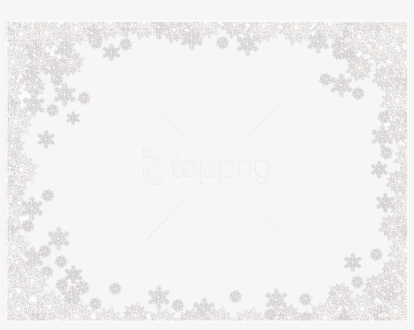 White Border Frame Png Free Images Toppng - Snowflakes Border Line Png, transparent png