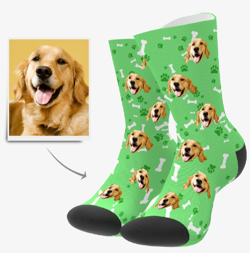 Custom Dog Socks Put Any Face On Socks Myphotosocks - Toe Socks With Dog Faces, transparent png