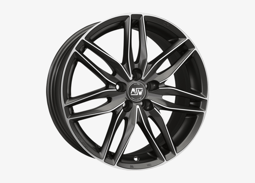 Llanta Msw 24 - Msw 24 Matt Gun Metal Full Polished, transparent png