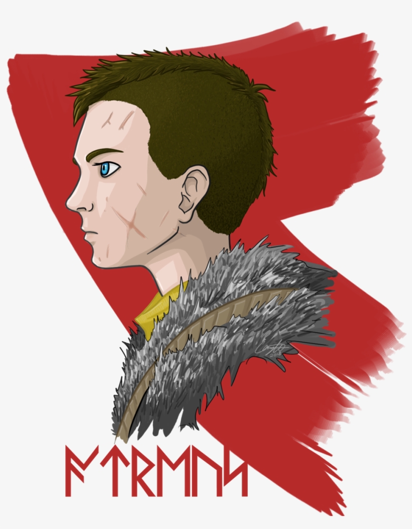 Atreus God Of War, Boi, Disappointed, Glass Etching, - Poster, transparent png