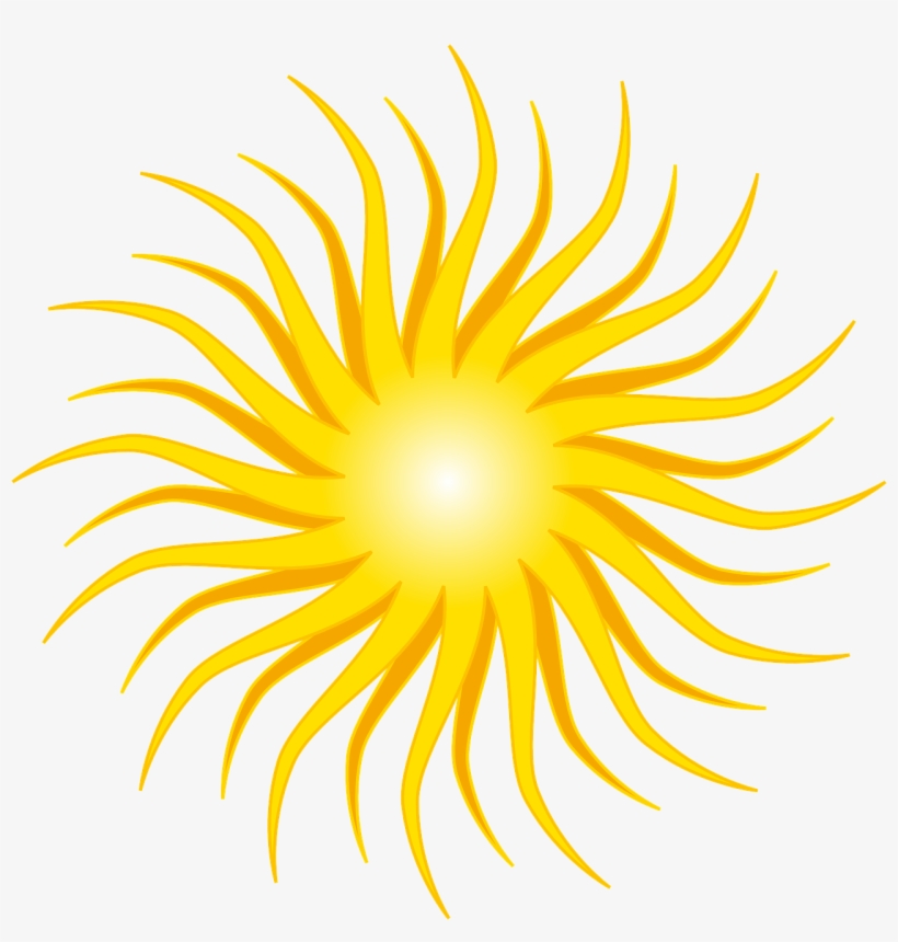 Sun Yellow Round Orange Rays Png Image - Rayons De Soleil Blanc Jaune, transparent png