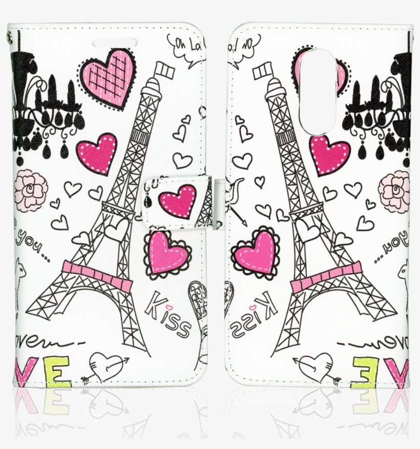 Lg Stylo 4 Professional Wallet Eiffel Tower - Paris Cute Design, transparent png